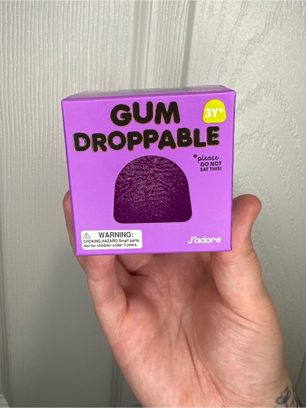 J’adore Gum Drop Droppable Squishy Toy - Purple